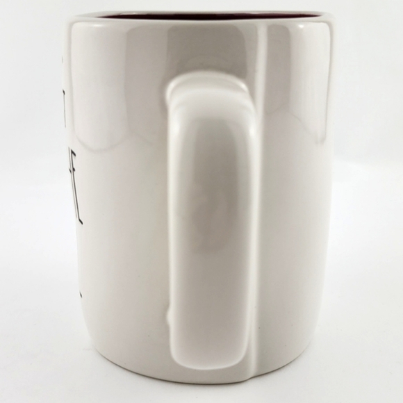 ⭐️2/ $50⭐️ Rae Dunn Artisan Mug Glossy White  Black Letters KING OF THE GRILL - Picture 3 of 10